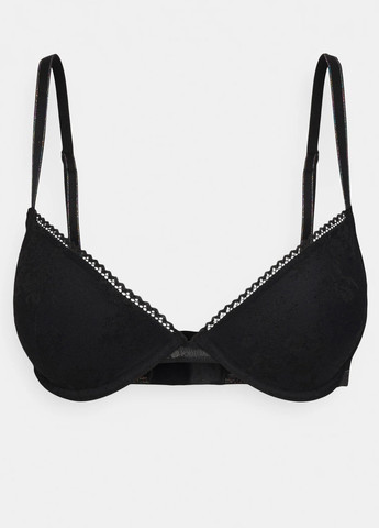 Чорний бюстгальтер Emporio Armani з кісточками поліамід