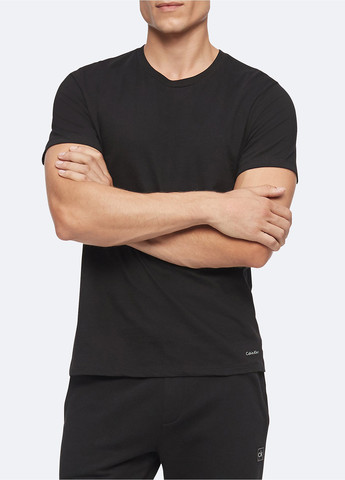 Черная футболка (5 шт.) с коротким рукавом Calvin Klein