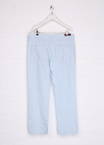 Голубые кэжуал демисезонные прямые брюки Madoc
