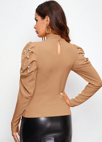 Бежева блузка SHEIN