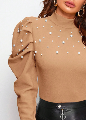 Бежева блузка SHEIN