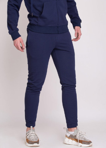 Темно-синий демисезонный костюм (толстовка, брюки) брючный Trend Collection