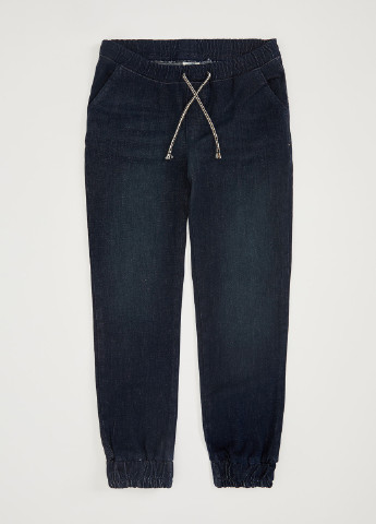 Штани DeFacto джогери темно-сині джинсові бавовна