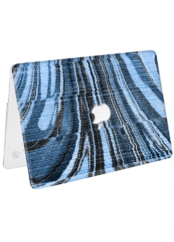 Чехол пластиковый для Apple MacBook 12 A1534 / A1931 Синяя текстурная древесина (3365-2369) MobiPrint (218858356)