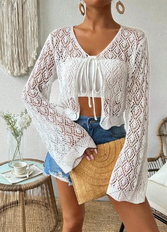 Белый лето кардиган SHEIN