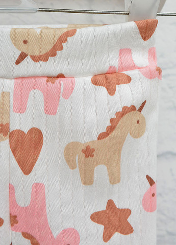 Розовый демисезонный комплект (боди, брюки) Blanka