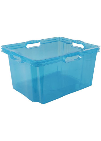 Ящик для хранения Franz 13.5л прозрачный синий (Кее-0274.2) Keeeper (217310202)