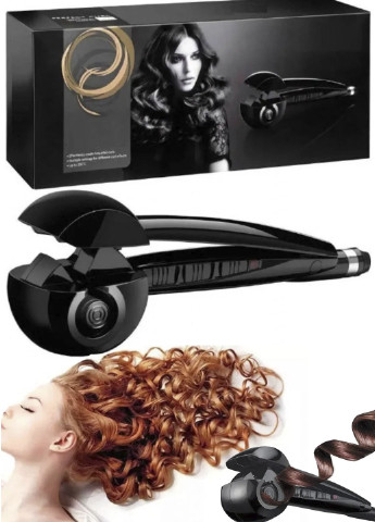 Плойка автоматична Zhengyin Perfect Curl TM-106 для завивки волосся в домашніх умовах XO чорна