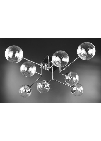 Люстра потолочная на 8 лампочек 2693/8-cl Хром 20х88х88 см. Sunnysky (253630501)