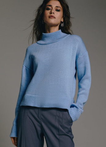 Голубой демисезонный свитер Gepur