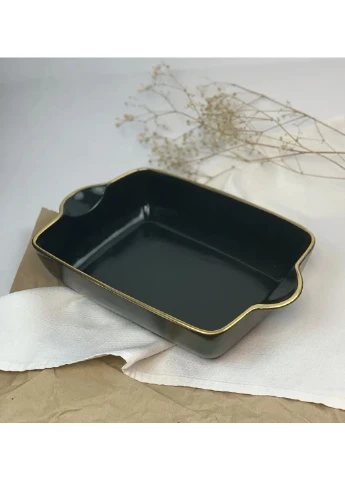 Форма для запікання Sand Space Graphite Gold ГГ-220 2.2 л чорна No Brand (253613431)