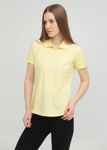 Женская желтая футболка поло Greg Norman однотонная