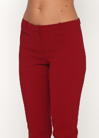 Красные кэжуал демисезонные зауженные брюки Armani Exchange