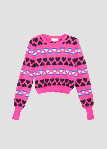 Фуксиновый демисезонный свитер myMO