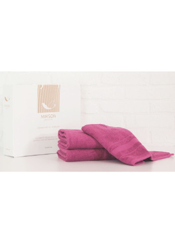 Mirson полотенце набор банных №5081 elite softness plum 50х90, 70х140, 100х15 (2200003961010) малиновый производство - Украина