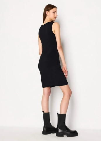 Черное кэжуал платье Armani Exchange с логотипом