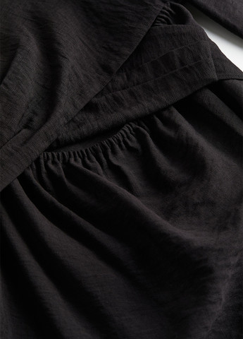 Черное кэжуал платье для беременных клеш, в стиле ампир H&M однотонное