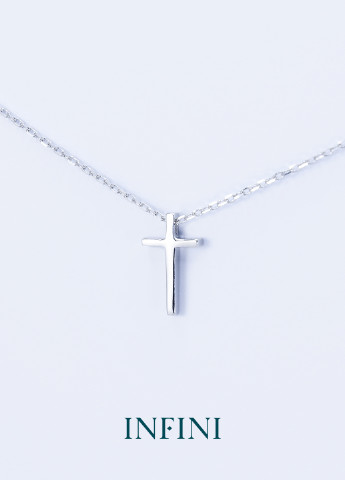 Колье серебряное Infini крест (250199673)