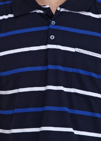 Темно-синяя футболка-поло для мужчин IPEK в полоску