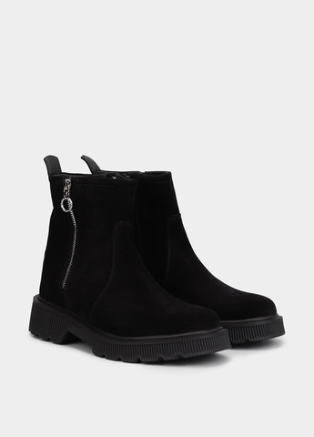 Осенние ботинки Braska с молнией из натуральной замши