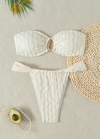 Белый летний купальник (лиф, трусики) раздельный SHEIN