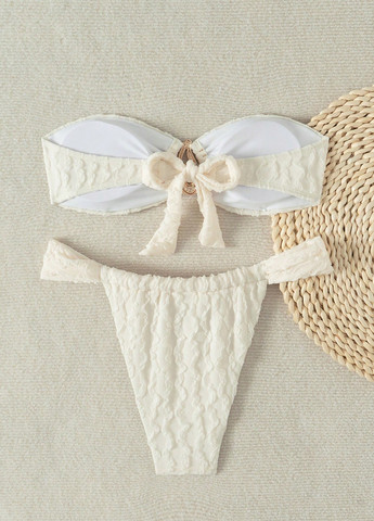 Белый летний купальник (лиф, трусики) раздельный SHEIN