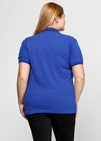 Синяя женская футболка-поло Tri-Mountain