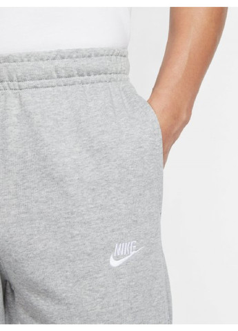 Серые спортивные демисезонные прямые брюки Nike
