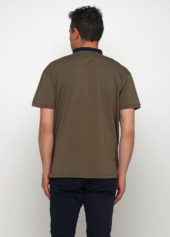 Оливковая (хаки) футболка-поло для мужчин Vip Ston однотонная