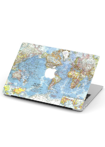 Чохол пластиковий для Apple MacBook Air 13 A1466 / A1369 Карта світу (World map) (6351-2396) MobiPrint (218862975)