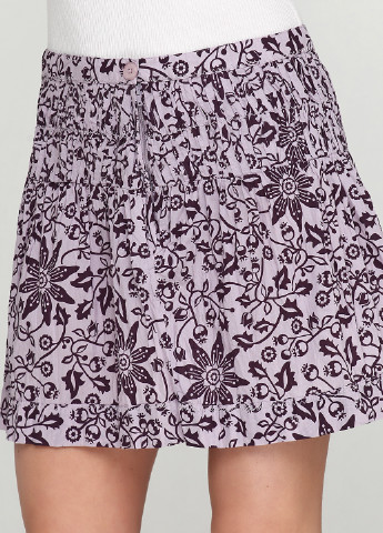Лавандовая кэжуал цветочной расцветки юбка Sisley мини
