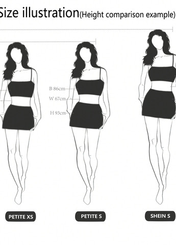 Темно-синий летний комплект (топ, юбка) SHEIN