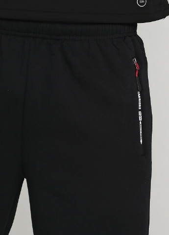 Черные спортивные демисезонные прямые брюки Tovta