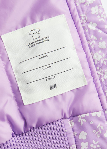 Фиолетовый демисезонный Бомбер H&M