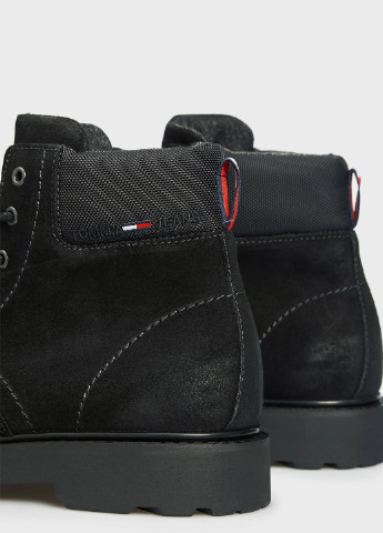 Черные зимние ботинки тимберленды Tommy Jeans
