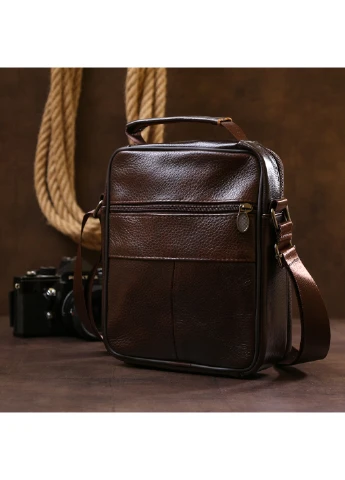 Мужская кожаная сумка 19х22х6,5 см Vintage (253490700)