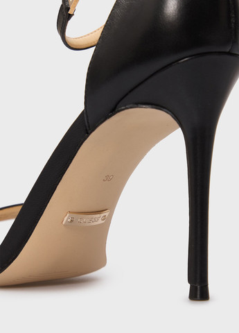 Черные босоножки Guess с ремешком с логотипом