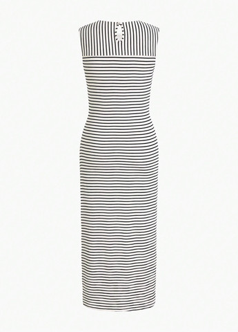 Чорно-білий кежуал сукня сукня-майка SHEIN в смужку