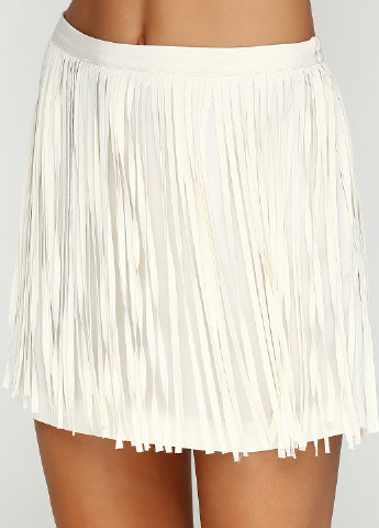Белая кэжуал однотонная юбка Zara мини