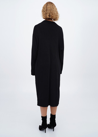 Чорна кежуал сукня H&M однотонна