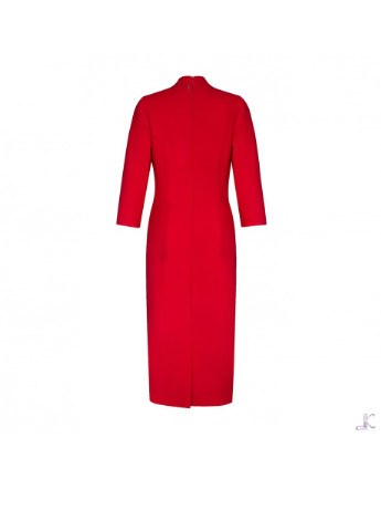 Красное деловое платье платье-жакет LKcostume однотонное