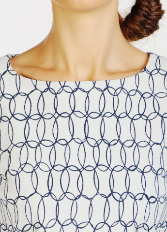 Комбинированное кэжуал платье а-силуэт Iren Klairie с абстрактным узором