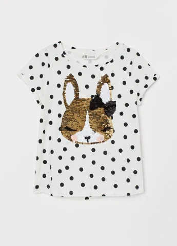 Біла літня футболка H&M