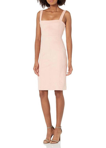 Рожева коктейльна сукня силуетна Guess однотонна