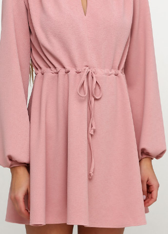 Розовое кэжуал платье клеш Gepur