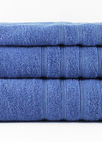 Bulgaria-Tex полотенце махровое new wave, bulgaria tex, синее, размер 70x140 см, плотность 420 гр/м2 синий производство - Болгария