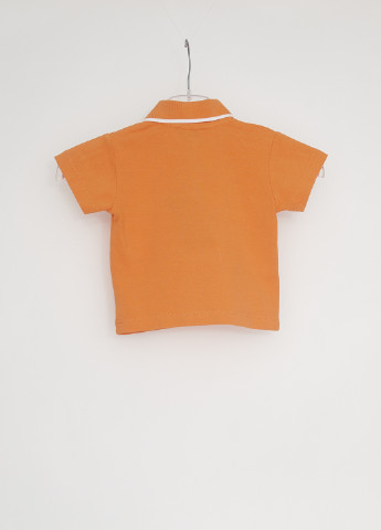 Оранжевая детская футболка-поло для мальчика Marasil однотонная