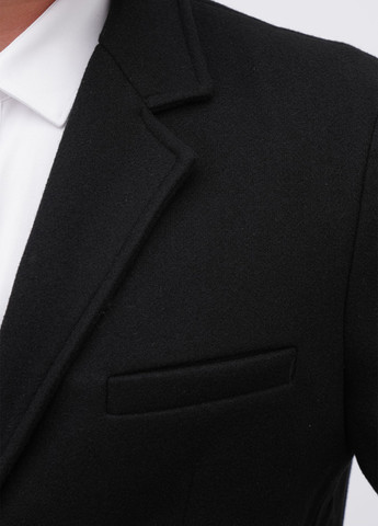 Чорне демісезонне Пальто однобортне K.O.R