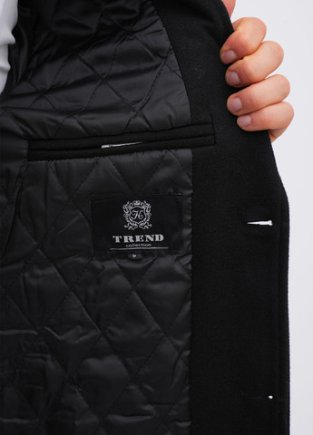 Чорне демісезонне Пальто однобортне K.O.R