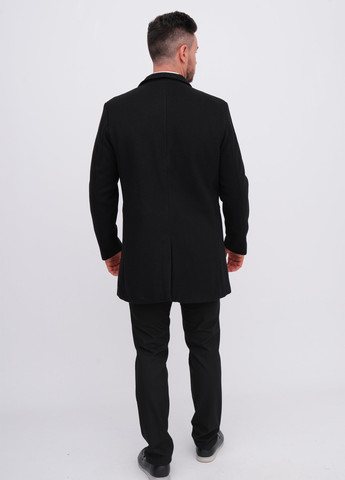 Чорне демісезонне Пальто однобортне K.O.R